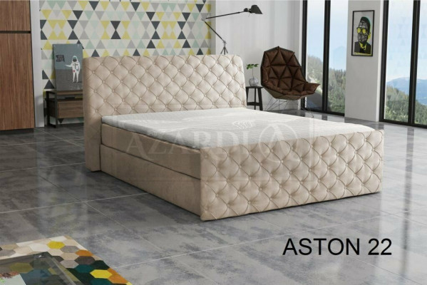 Szare Podwójne łóżko Chesterfield Hotelowe łóżka designerskie Sypialnia Meble