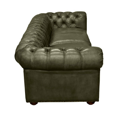 Elegancka kanapa do salonu czteroosobowa Chesterfield Skóra Materiał Kanapy Sofa Nowość