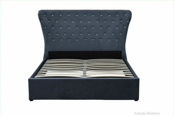 Chesterfield Łóżko Design Sypialnia Angielskie łóżko Włókienniczy Podkładka