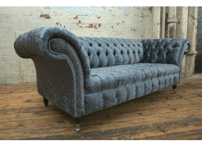 Pokój dzienny Chesterfield sofa kanapa projekt Włókienniczy kanapy sofy trzyosobowe szare