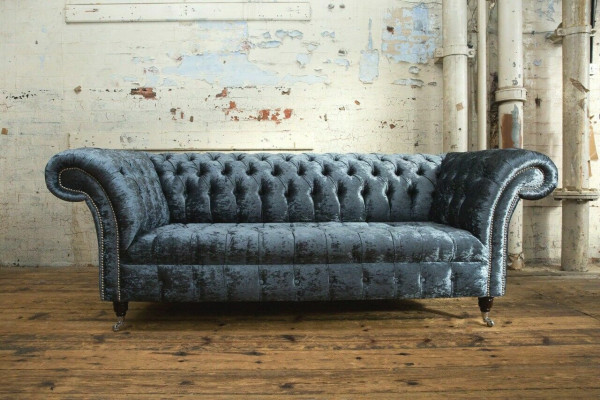 Pokój dzienny Chesterfield sofa kanapa projekt Włókienniczy kanapy sofy trzyosobowe szare