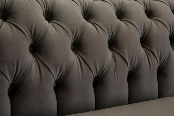 Luksusowa trzyosobowa sofa do salonu Tauper Chesterfield z 3-osobową kanapą