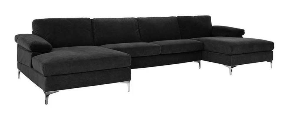 Green Kształt U Narożnikowa kanapa Żywy krajobraz Couch Zestaw narożny Design