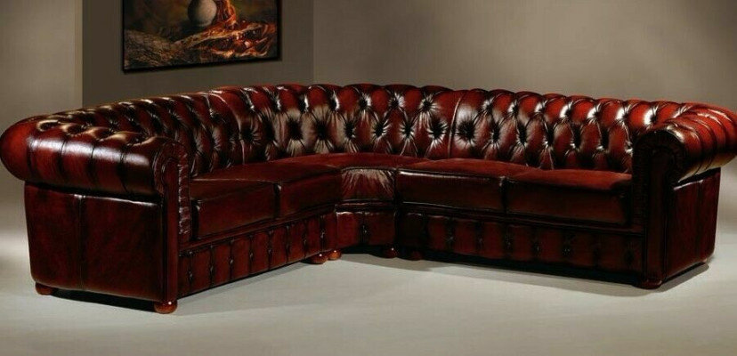 Chesterfield Narożnikowa kanapa narożnik kanapa designerska kanapa kanapa skórzana sofa Aksamit