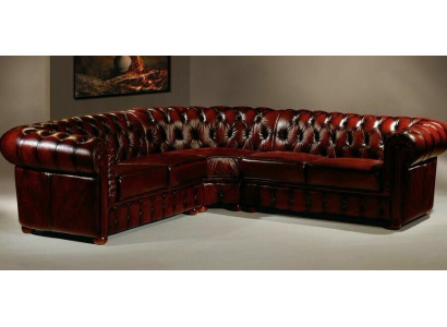 Chesterfield Narożnikowa kanapa narożnik kanapa designerska kanapa kanapa skórzana sofa Aksamit