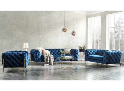 Sofa Kanapa Podkładka XXL Duży Ustaw Chesterfield Włókienniczy 3+2+2 designerskie kanapy
