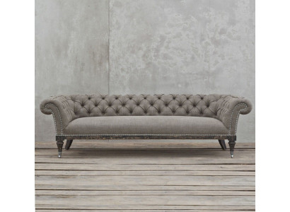 Chesterfield Sofa Couch Podkładka Materiał Skóra Couchen Podkładka Ustawić 4-osobowa