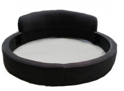 Okrągłe łóżko Modern Design Luksusowa Podkładka Okrągłe łóżka Włókiennicze Materiał łóżka okrągłe nowe
