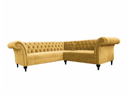 Chesterfield Narożnikowa kanapa narożnik kanapa designerska kanapa kanapa skórzana sofa Aksamit