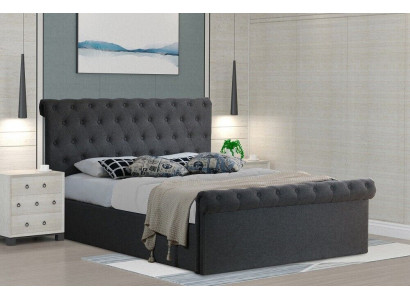 Chesterfield Classic Design Łóżko Podkładka do łóżka włókienniczego 140x200cm