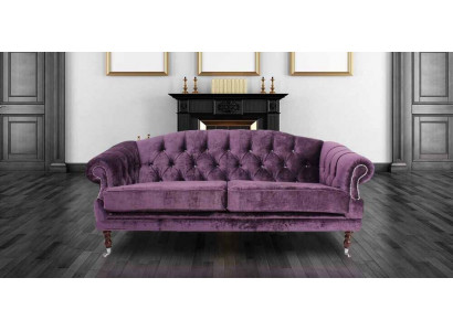 Barokowa Sofa Rokokowa Włókienniczy Aksamit Chesterfield - designerskie kanapy