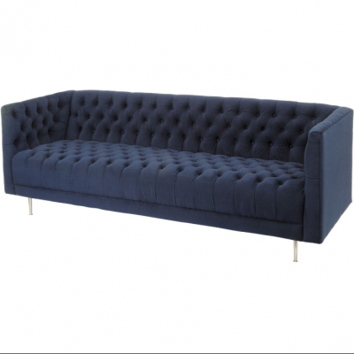 Chesterfield Sofa Couch Podkładka Materiał Skóra Couchen Podkładka Ustawić 4 miejsce do siedzenia