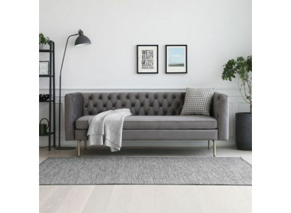 Sofa Luxury Włókienniczy Chesterfield Couch Sofy Podkładka 3 miejsce do siedzenia Włoskie meble