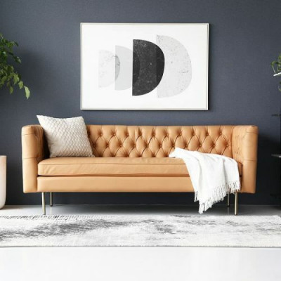 Sofa Luxury Włókienniczy Chesterfield Couch Sofy Podkładka 3 miejsce do siedzenia Włoskie meble