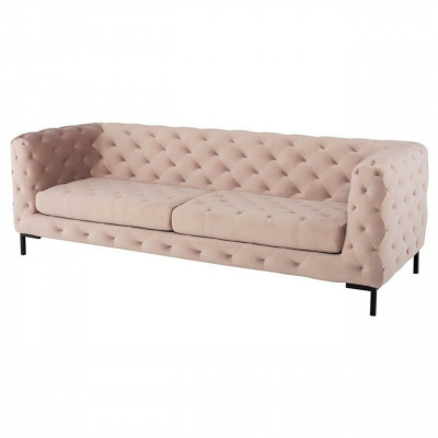 Chesterfield Sofa Couch Podkładka Materiał Skóra Couchen Podkładka Ustawić 3-osobową