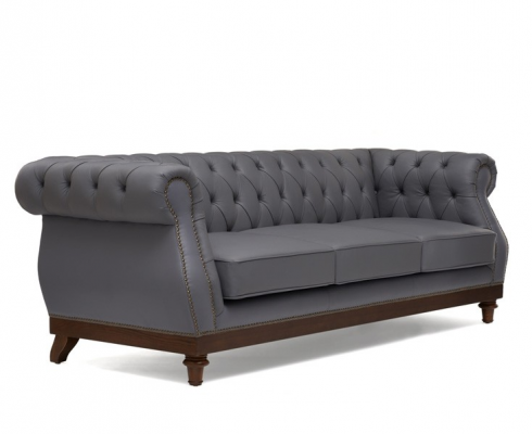 Chesterfield Sofa Couch Podkładka Skóra Kanapy Materiał Podkładka Ustawić