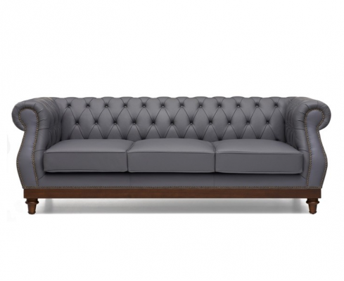Chesterfield Sofa Couch Podkładka Skóra Kanapy Materiał Podkładka Ustawić