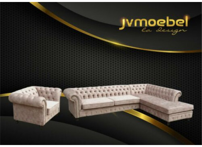 Chesterfield Classic Meble do salonu Narożnikowa kanapa Sofa Kanapa Podkładka