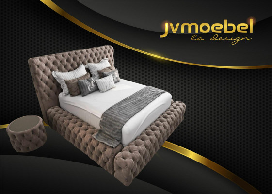 Łóżko Włókiennicze Sypialnia Meble Luksusowe Nowoczesne Łóżko Chesterfield Box Spring Nowe