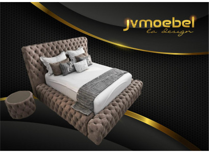 Łóżko Włókiennicze Sypialnia Meble Luksusowe Nowoczesne Łóżko Chesterfield Box Spring Nowe