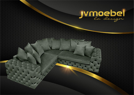 Żywy krajobraz L-shape Narożnikowa kanapa Couch Design Podkładka Włókienniczy Ustawić Sofa Narożnik Nowość