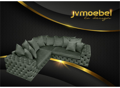 Żywy krajobraz L-shape Narożnikowa kanapa Couch Design Podkładka Włókienniczy Ustawić Sofa Narożnik Nowość