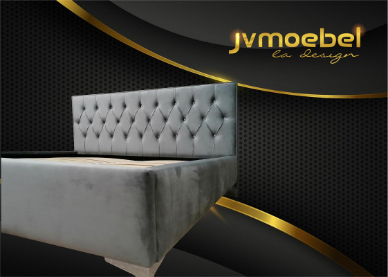 Chesterfield Włókienniczy Łóżko Podkładka Design 140x200 Podwójne łóżko z ramą łóżka