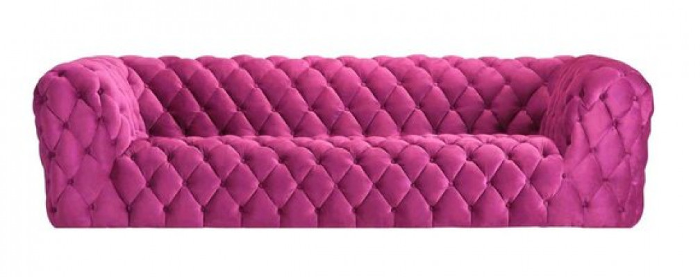 Różowa Kanapa Big Couch Chesterfield XXL Podkładka Materiał Kanapy Czteromiejscowe 250cm Nowość