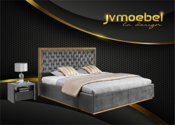 Łóżko Włókiennicze Sypialnia Design Meble Modern Luxury rama łóżka 140x200