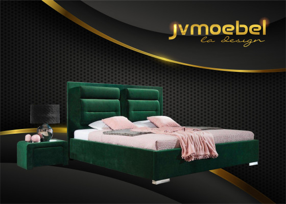 Luksusowe łóżko Box Spring Double Design Materiał Hotel Green bed Sypialnia Meble