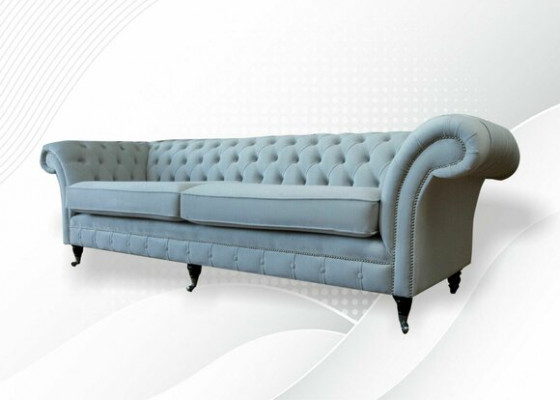 Podkładka Sofy Design Luksusowa Kanapa Sofa 4-osobowa Kanapy Materiałowe Czteromiejscowe Aksamit Nowość