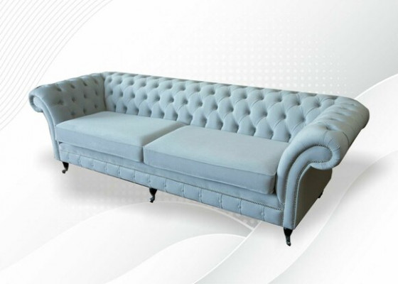 Podkładka Sofy Design Luksusowa Kanapa Sofa 4-osobowa Kanapy Materiałowe Czteromiejscowe Aksamit Nowość