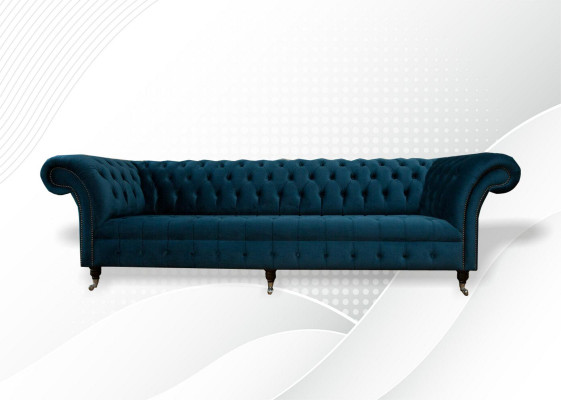 Design Sofa Chesterfield Podkładka Modern Włókienniczy Materiał Sofy 4 miejsca do siedzenia