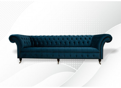 Design Sofa Chesterfield Podkładka Modern Włókienniczy Materiał Sofy 4 miejsca do siedzenia