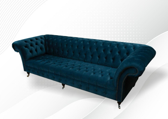Design Sofa Chesterfield Podkładka Modern Włókienniczy Materiał Sofy 4 miejsca do siedzenia