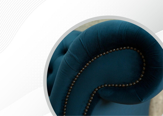 Design Sofa Chesterfield Podkładka Modern Włókienniczy Materiał Sofy 4 miejsca do siedzenia