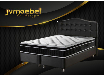 Łóżko Skóra Sypialnia Meble Luksusowe Nowoczesne łóżko Chesterfield Box Spring Nowość