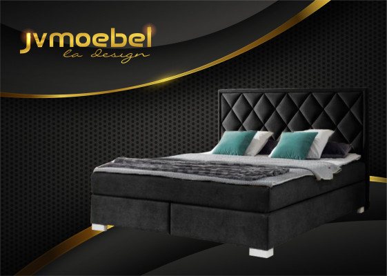 Luksusowe łóżko sprężynowe Łóżko Materiał Hotel Beige łóżko Sypialnia Meble Design Double