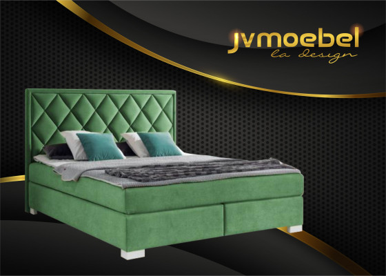 Luksusowe łóżko sprężynowe Łóżko Materiał Hotel Beige łóżko Sypialnia Meble Design Double
