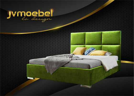 Nowoczesne łóżko Sypialnia Włókiennicze Łóżko Materiał Chesterfield 180x200 Podwójne łóżko
