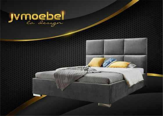 Nowoczesne łóżko Sypialnia Włókiennicze Łóżko Materiał Chesterfield 180x200 Podwójne łóżko