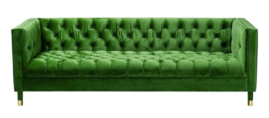 Niebieski Chesterfield Włókienniczy Nowoczesny Design Materiał Creative Meble Nowa Sofa do Salonu