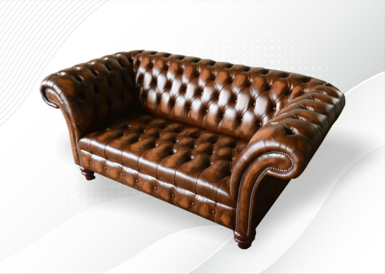 Design Chesterfield Sofa 2 miejsce do siedzenia Brown Couch Podkładka Sofy Sofa do Salonu Nowość