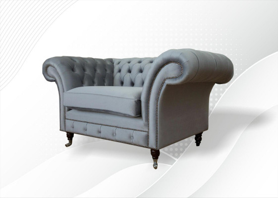 Design Chesterfield Materiał Couch Fotel 1.5 Podkładka Sofy Lounge Club Nowość