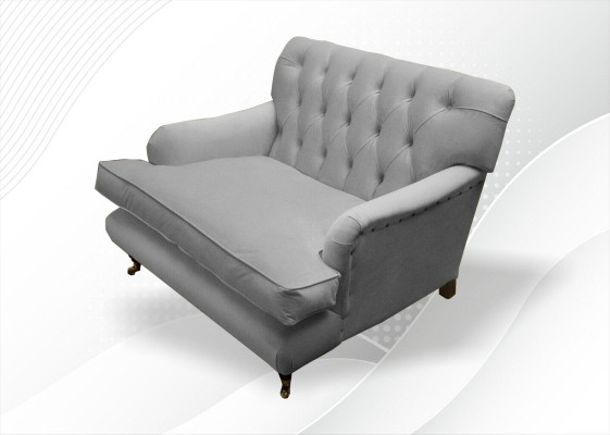 Chesterfield Fotel TV Design Podkładka Sofa Kanapa Chesterfield Włókienniczy Nowość