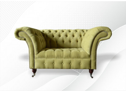 Chesterfield Sofa Couch Podkładka Ustawić 1,5 Sofy Klasyczne Jednomiejscowe