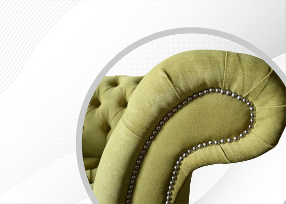 Chesterfield Sofa Couch Podkładka Ustawić 1,5 Sofy Klasyczne Jednomiejscowe