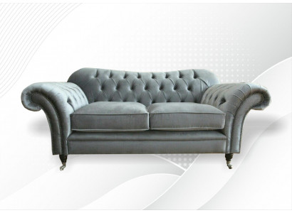 Chesterfield Włókienniczy Sofa 2 miejsce siedzące Sofa Luksusowa Podkładka Sofy Design Sofy Tkaninowe Nowość