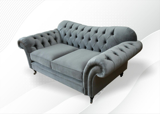 Chesterfield Włókienniczy Sofa 2 miejsce siedzące Sofa Luksusowa Podkładka Sofy Design Sofy Tkaninowe Nowość