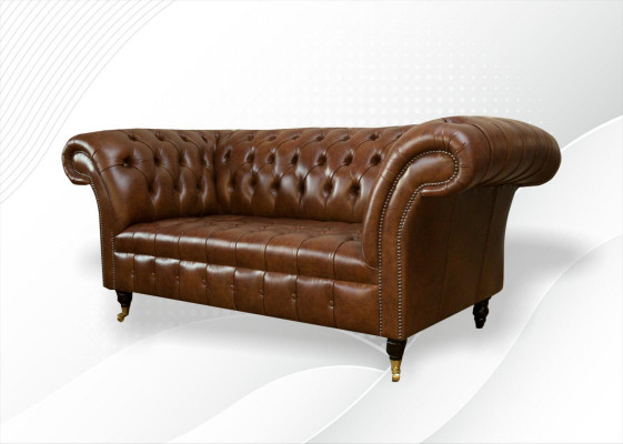 Chesterfield Sofa 2 miejsce do siedzenia Podkładka Designerskie Kanapy Sofy Ustawić Sofę #325 Nowość